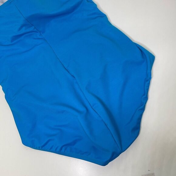 MIRACLESUIT Rialto Swimsuit Size 14 Slimming Shaper Ruched Blue Tummy Control - Picture 13 of 16